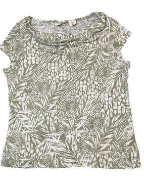 Christian Siriano New York 100% linen floral blouse size large